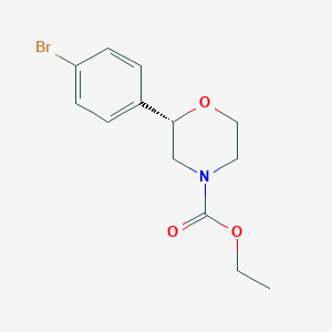 molecular formula C13H16BrNO3 B12623244 ethyl (2S)-2-(4-bromophenyl)morpholine-4-carboxylate CAS No. 920799-14-0
