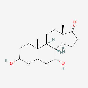molecular formula C19H30O3 B1262327 3,7-Dihydroxyandrostan-17-one CAS No. 21080-62-6