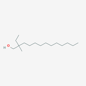 molecular formula C16H34O B12623272 Tridecanol, 2-ethyl-2-methyl- CAS No. 921600-09-1