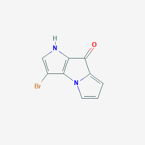 molecular formula C9H5BrN2O B12623294 3-Bromopyrrolo[2,3-b]pyrrolizin-8(1H)-one CAS No. 918331-14-3
