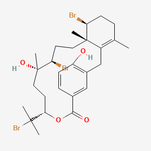 molecular formula C27H37Br3O4 B1262330 Bromophycolide A 