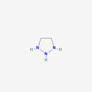 molecular formula C2H7N3 B1262331 Triazolidine 
