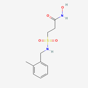 molecular formula C11H16N2O4S B12623316 N-Hydroxy-3-{[(2-methylphenyl)methyl]sulfamoyl}propanamide CAS No. 919996-81-9