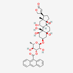 molecular formula C44H52O13 B1262333 Anthroylouabain 