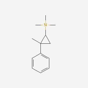 molecular formula C13H20Si B12623336 Trimethyl(2-methyl-2-phenylcyclopropyl)silane CAS No. 918432-04-9