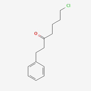 molecular formula C13H17ClO B12623349 7-Chloro-1-phenylheptan-3-one CAS No. 918648-48-3