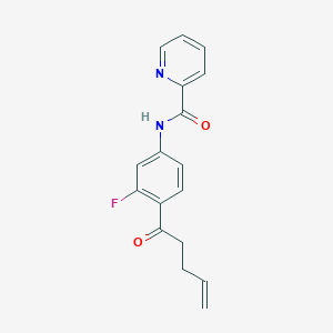 molecular formula C17H15FN2O2 B12623351 N-[3-Fluoro-4-(pent-4-enoyl)phenyl]pyridine-2-carboxamide CAS No. 919534-28-4