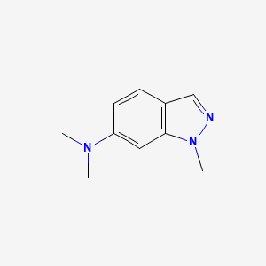 molecular formula C10H13N3 B12623358 N,N,1-Trimethyl-1H-indazol-6-amine CAS No. 918903-64-7