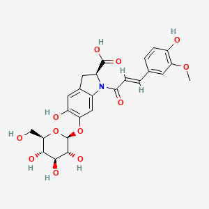 molecular formula C25H27NO12 B1262337 Oleracein B 