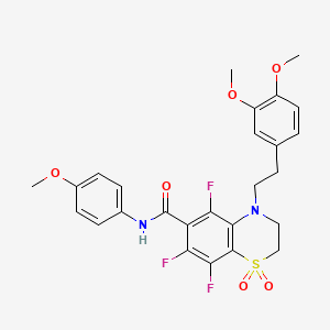 molecular formula C26H25F3N2O6S B12623390 C26H25F3N2O6S 