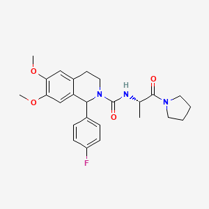 molecular formula C25H30FN3O4 B12623442 C25H30FN3O4 