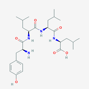 molecular formula C27H44N4O6 B12623458 L-Tyrosyl-L-leucyl-L-leucyl-L-leucine CAS No. 915224-22-5