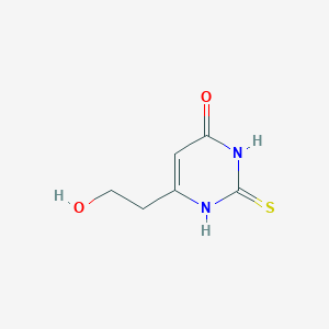 molecular formula C6H8N2O2S B1262347 6-(2-hydroxyethyl)-2-sulfanylidene-1H-pyrimidin-4-one 