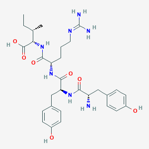 molecular formula C30H43N7O7 B12623485 L-Tyrosyl-L-tyrosyl-N~5~-(diaminomethylidene)-L-ornithyl-L-isoleucine CAS No. 918661-91-3
