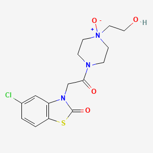 molecular formula C15H18ClN3O4S B1262356 Tiaramide N-oxide CAS No. 54439-76-8
