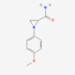 molecular formula C10H12N2O2 B12623580 1-(4-Methoxyphenyl)aziridine-2-carboxamide CAS No. 933782-79-7