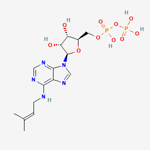 molecular formula C15H23N5O10P2 B1262359 N(6)-(dimethylallyl)adenosine 5'-diphosphate 