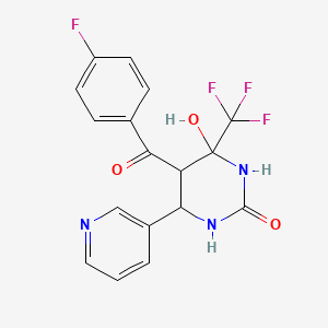 molecular formula C17H13F4N3O3 B12623609 C17H13F4N3O3 