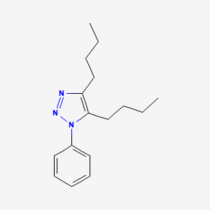 molecular formula C16H23N3 B12623623 4,5-Dibutyl-1-phenyl-1H-1,2,3-triazole CAS No. 918407-68-8