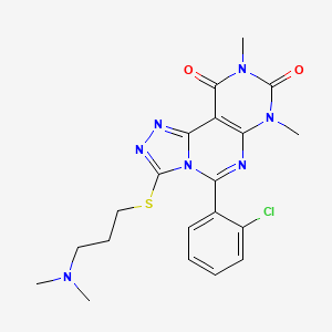 molecular formula C20H22ClN7O2S B12623664 C20H22ClN7O2S 