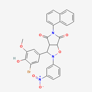 molecular formula C28H20BrN3O7 B12623711 C28H20BrN3O7 