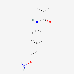 molecular formula C12H18N2O2 B12623758 n-{4-[2-(Aminooxy)ethyl]phenyl}-2-methylpropanamide CAS No. 918311-40-7