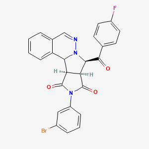 molecular formula C26H17BrFN3O3 B12623762 C26H17BrFN3O3 