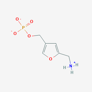 molecular formula C6H9NO5P- B1262378 5-(Aminomethyl)-3-furanmethanol phosphate 