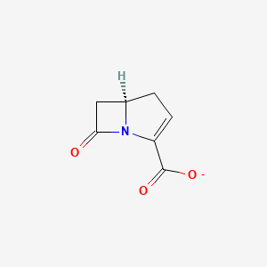 molecular formula C7H6NO3- B1262391 (5R)-Carbapenem-3-carboxylate 