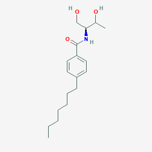 molecular formula C18H29NO3 B12623932 N-[(2S)-1,3-Dihydroxybutan-2-yl]-4-heptylbenzamide CAS No. 920277-56-1