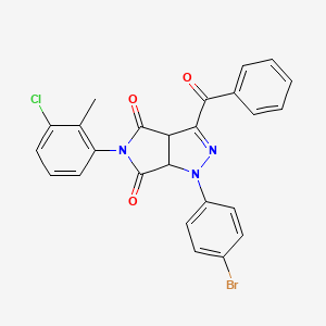 molecular formula C25H17BrClN3O3 B12623998 C25H17BrClN3O3 