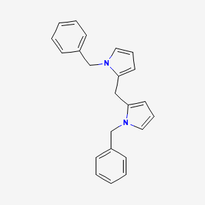 molecular formula C23H22N2 B12623999 2,2'-Methylenebis(1-benzyl-1H-pyrrole) CAS No. 921624-95-5