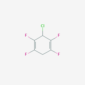 molecular formula C6H3ClF4 B12624019 3-Chloro-1,2,4,5-tetrafluorocyclohexa-1,4-diene CAS No. 919273-03-3