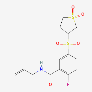 molecular formula C14H16FNO5S2 B12624031 C14H16Fno5S2 