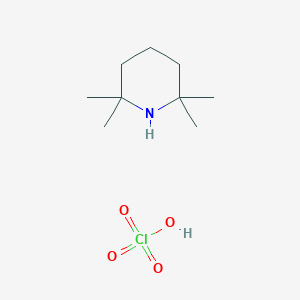 molecular formula C9H20ClNO4 B12624046 Perchloric acid;2,2,6,6-tetramethylpiperidine CAS No. 921931-22-8