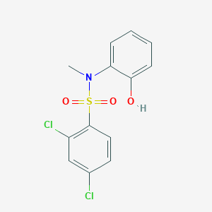 molecular formula C13H11Cl2NO3S B12624093 Benzenesulfonamide, 2,4-dichloro-N-(2-hydroxyphenyl)-N-methyl- CAS No. 915372-81-5