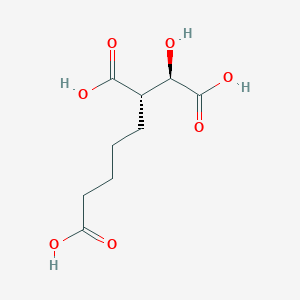 molecular formula C9H14O7 B1262410 1-羟基己烷-1,2,6-三羧酸 