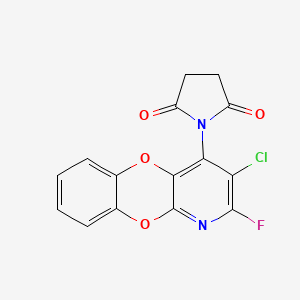 molecular formula C15H8ClFN2O4 B12624102 C15H8ClFN2O4 
