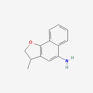 molecular formula C13H13NO B12624130 Naphtho[1,2-b]furan-5-amine, 2,3-dihydro-3-methyl- CAS No. 919079-31-5