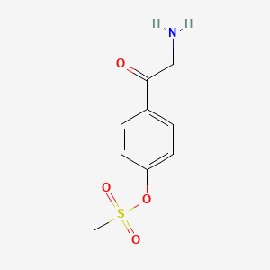 molecular formula C9H11NO4S B12624189 4-Glycylphenyl methanesulfonate CAS No. 920804-48-4
