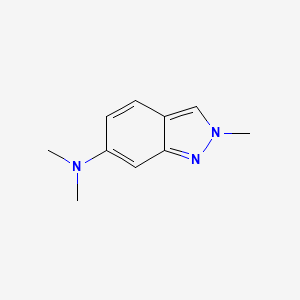 molecular formula C10H13N3 B12624206 N,N,2-Trimethyl-2H-indazol-6-amine CAS No. 918903-53-4
