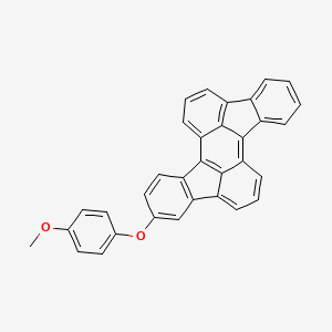molecular formula C33H20O2 B12624219 5-(4-Methoxyphenoxy)rubicene CAS No. 922184-92-7