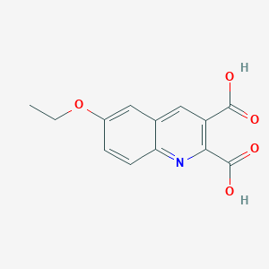 molecular formula C13H11NO5 B12624231 6-Ethoxyquinoline-2,3-dicarboxylic acid CAS No. 948289-74-5