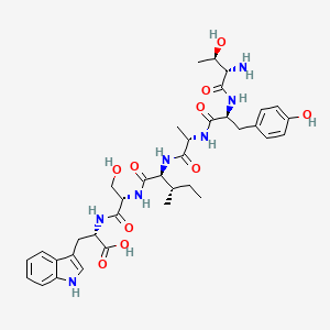 molecular formula C36H49N7O10 B12624279 L-Threonyl-L-tyrosyl-L-alanyl-L-isoleucyl-L-seryl-L-tryptophan CAS No. 919298-44-5