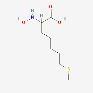 molecular formula C8H17NO3S B1262437 N-hydroxytrihomomethionine 