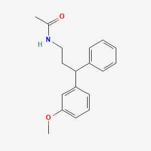 molecular formula C18H21NO2 B12624386 N-[3-(3-Methoxyphenyl)-3-phenylpropyl]acetamide CAS No. 920317-83-5