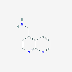 molecular formula C9H9N3 B12624402 (1,8-Naphthyridin-4-YL)methanamine 