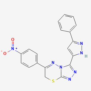 molecular formula C19H13N7O2S B12624469 C19H13N7O2S 