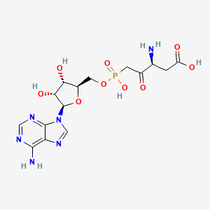 Aspartyl adenylate beta-ketophosphonate isostere