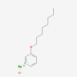 molecular formula C14H21BrMgO B12624582 Magnesium;octoxybenzene;bromide 